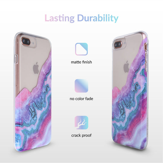 Geode Glitter Clear iPhone Case – Stylish Slim Phone Cover
