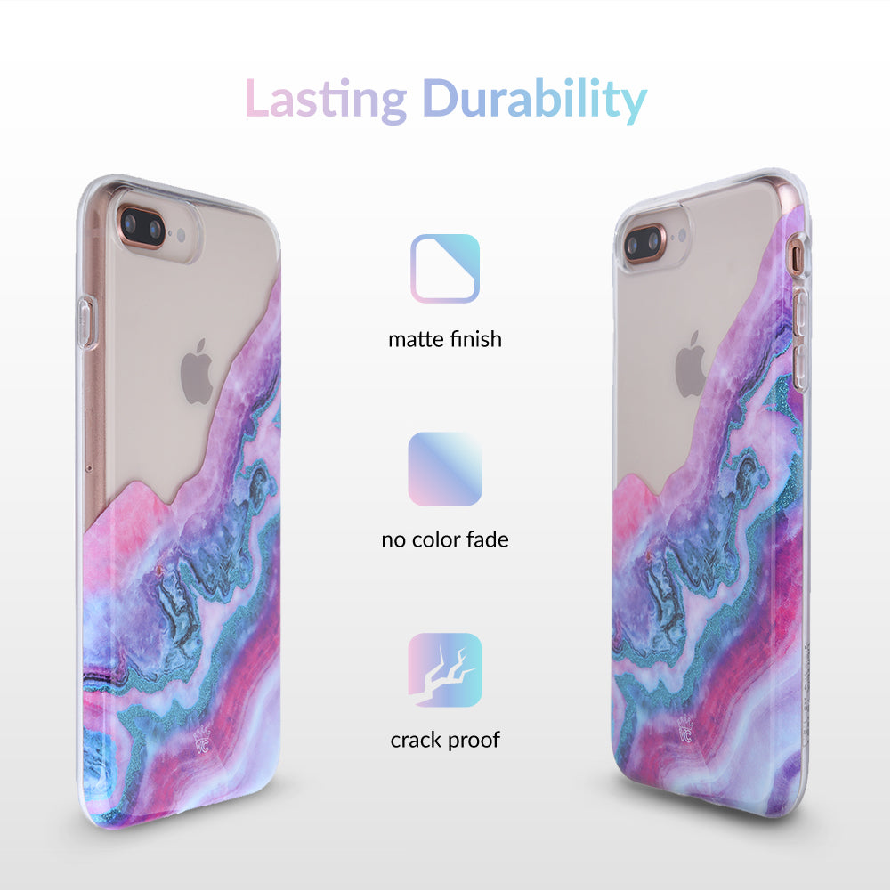 Geode Glitter Clear iPhone Case – Stylish Slim Phone Cover