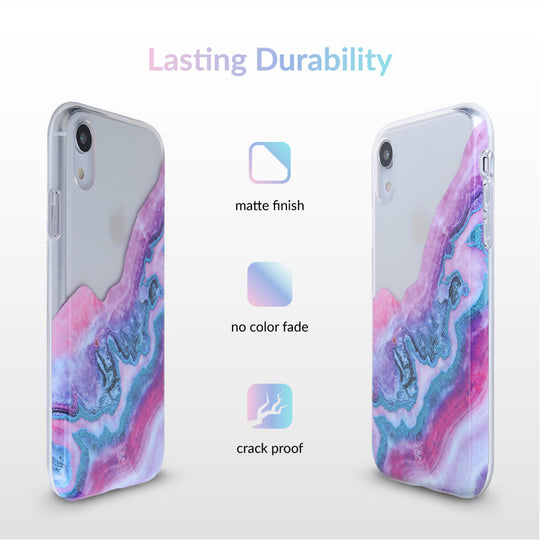 Geode Glitter Clear iPhone Case – Stylish Slim Phone Cover
