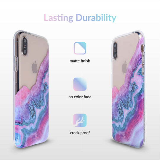 Geode Glitter Clear iPhone Case – Stylish Slim Phone Cover