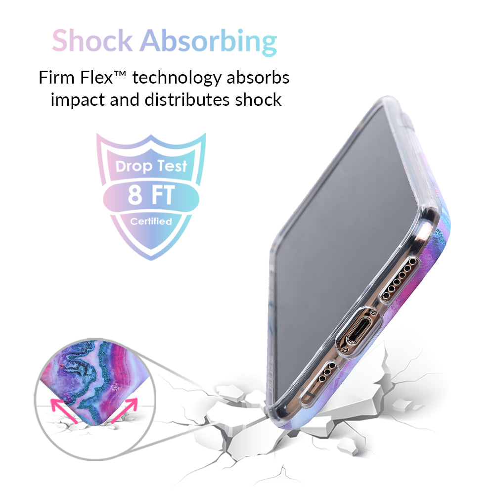 Geode Glitter Clear iPhone Case – Stylish Slim Phone Cover