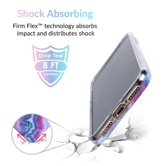Geode Glitter Clear iPhone Case – Stylish Slim Phone Cover