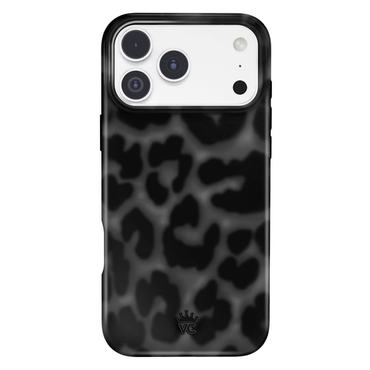 It Girl Black Leopard iPhone Case – Aesthetic Shockproof Phone Cover