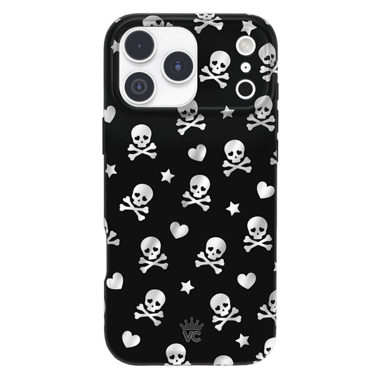 Chrome Skulls iPhone Case – Aesthetic Shockproof Phone Cover