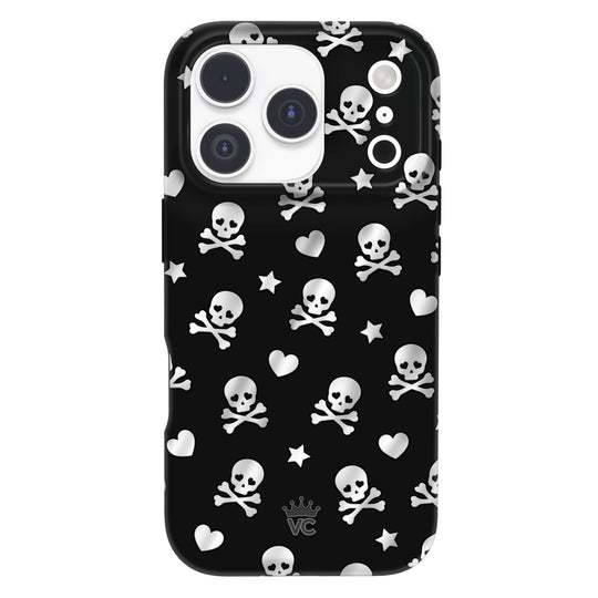 Chrome Skulls iPhone Case – Aesthetic Shockproof Phone Cover