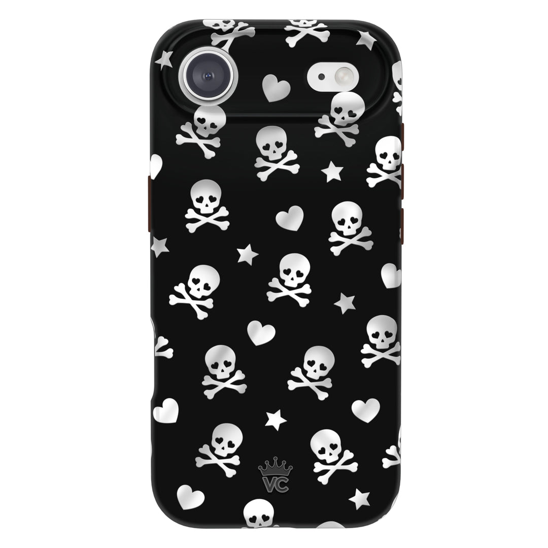 Chrome Skulls iPhone Case – Aesthetic Shockproof Phone Cover
