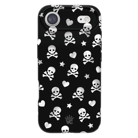 Chrome Skulls iPhone Case – Aesthetic Shockproof Phone Cover