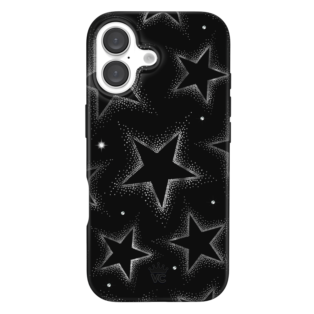 Crystal Chrome Stars iPhone Case – Cute Aesthetic Phone Cover