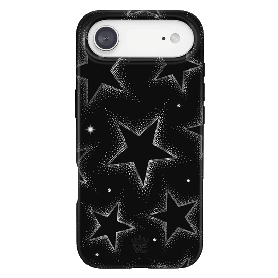 Crystal Chrome Stars iPhone Case – Cute Aesthetic Phone Cover