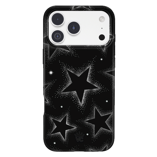 Crystal Chrome Stars iPhone Case – Cute Aesthetic Phone Cover