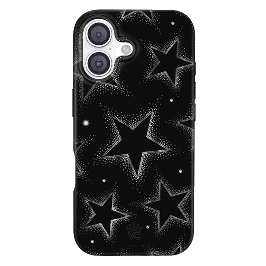 Crystal Chrome Stars iPhone Case – Cute Aesthetic Phone Cover