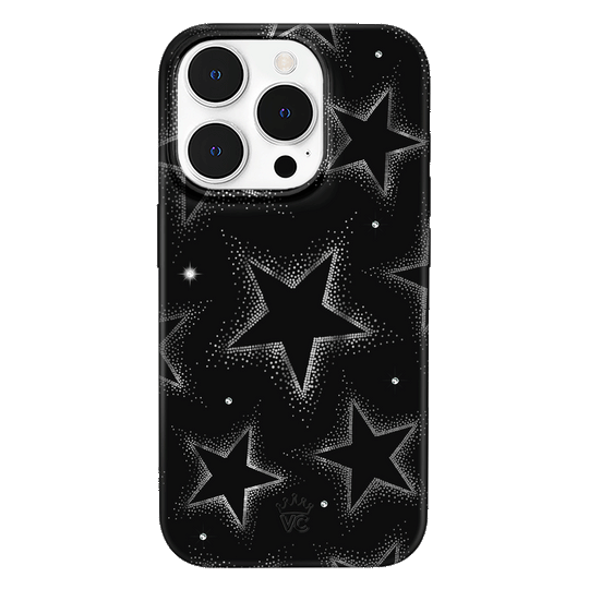 Crystal Chrome Stars iPhone Case – Cute Aesthetic Phone Cover