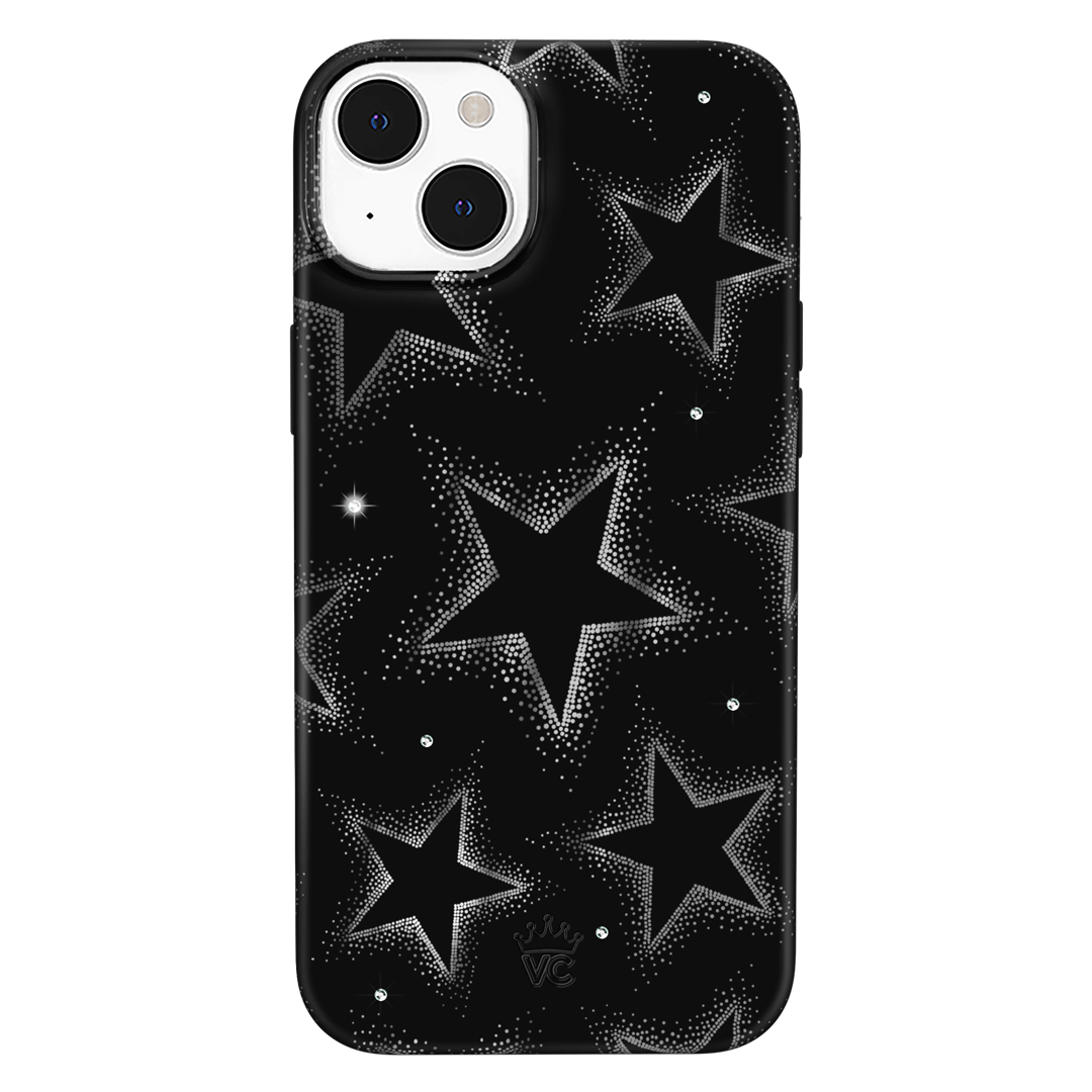 Crystal Chrome Stars iPhone Case – Cute Aesthetic Phone Cover