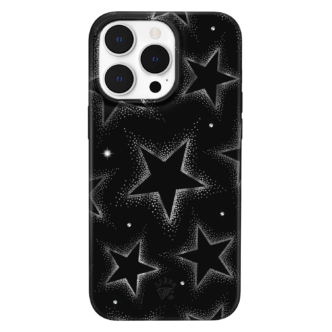 Crystal Chrome Stars iPhone Case – Cute Aesthetic Phone Cover