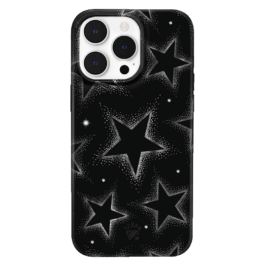 Crystal Chrome Stars iPhone Case – Cute Aesthetic Phone Cover