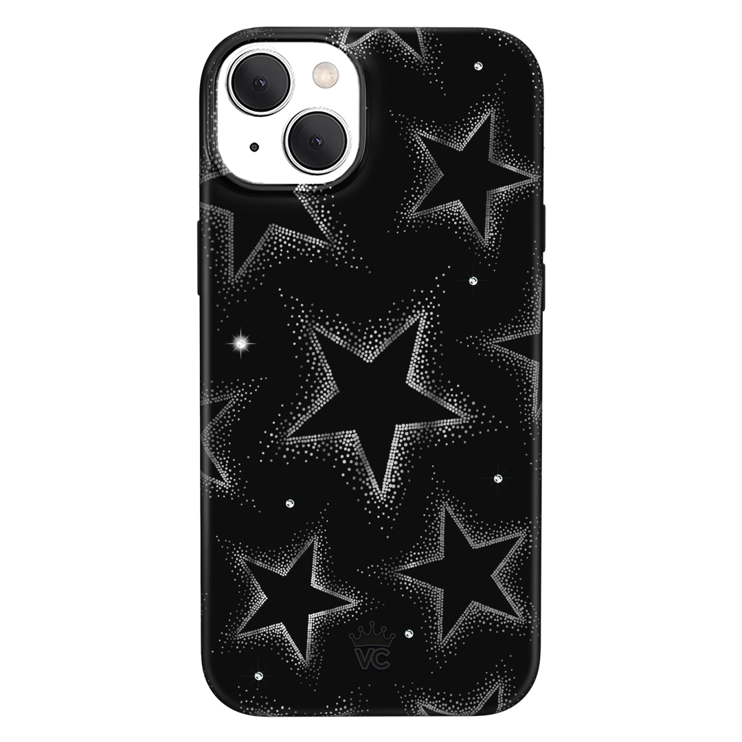 Crystal Chrome Stars iPhone Case – Cute Aesthetic Phone Cover