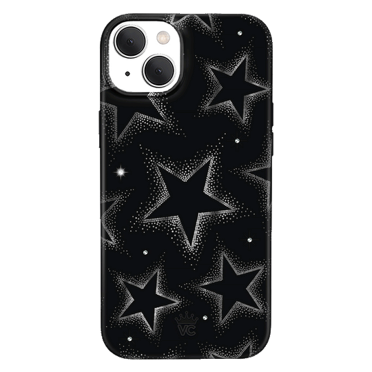 Crystal Chrome Stars iPhone Case – Cute Aesthetic Phone Cover
