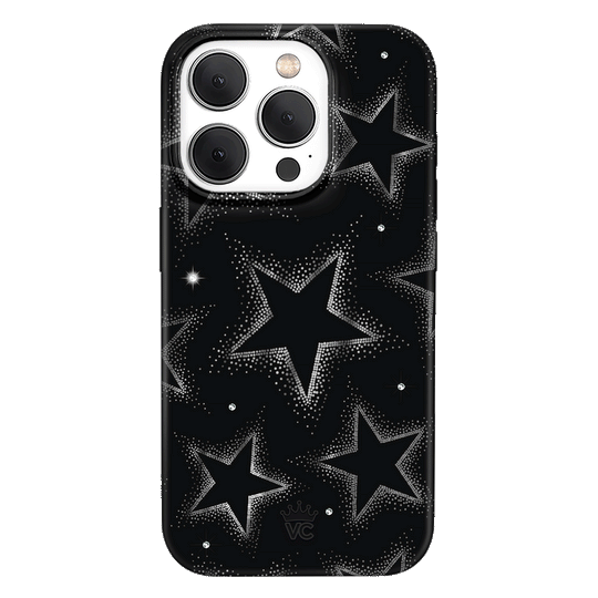 Crystal Chrome Stars iPhone Case – Cute Aesthetic Phone Cover