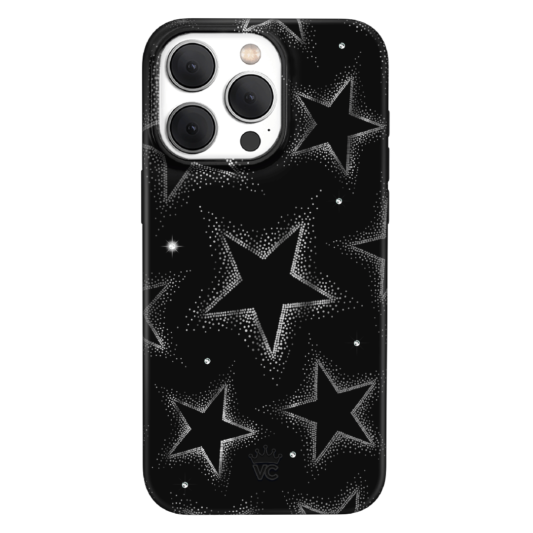 Crystal Chrome Stars iPhone Case – Cute Aesthetic Phone Cover