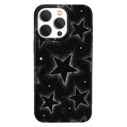Crystal Chrome Stars iPhone Case – Cute Aesthetic Phone Cover