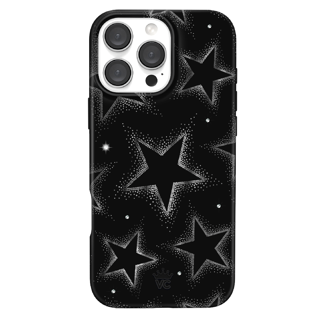 Crystal Chrome Stars iPhone Case – Cute Aesthetic Phone Cover