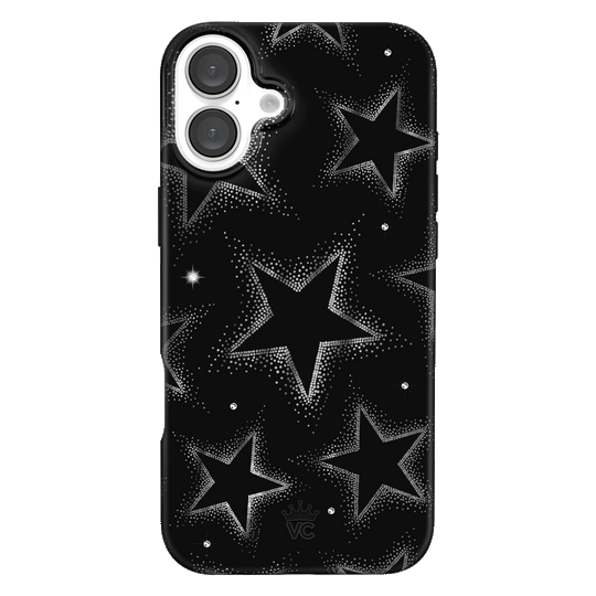 Crystal Chrome Stars iPhone Case – Cute Aesthetic Phone Cover