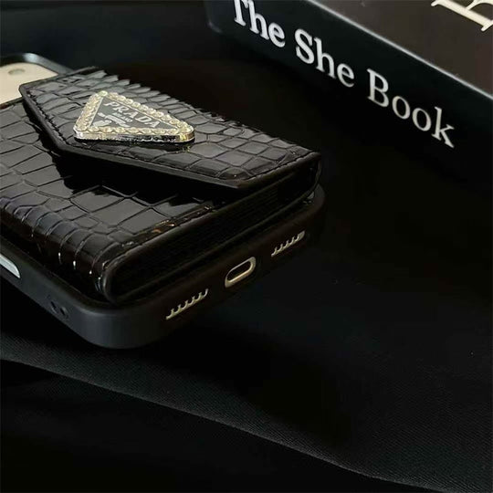 Elegant Apple Phone Case with Card Holder For iPhone 17 / 16 / 15 / 14