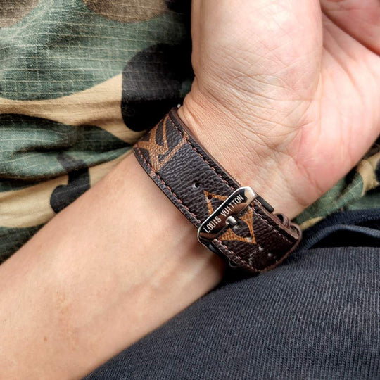 Designer Brown Luxury Classic Strap For Apple Watch