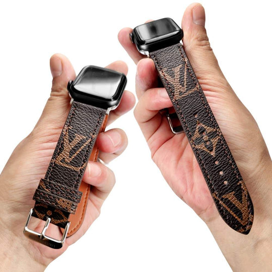 Designer Brown Luxury Classic Strap For Apple Watch