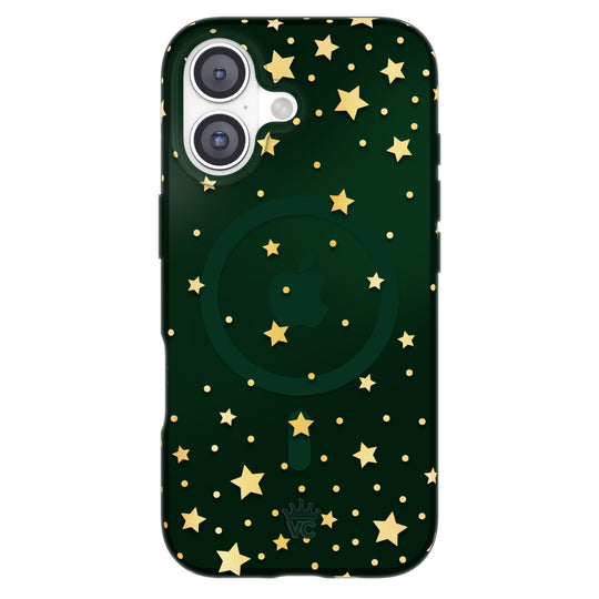 Evergreen Stars iPhone Case – Chic Designer-Style Phone Cover