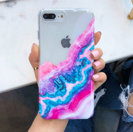 Geode Glitter Clear iPhone Case – Stylish Slim Phone Cover