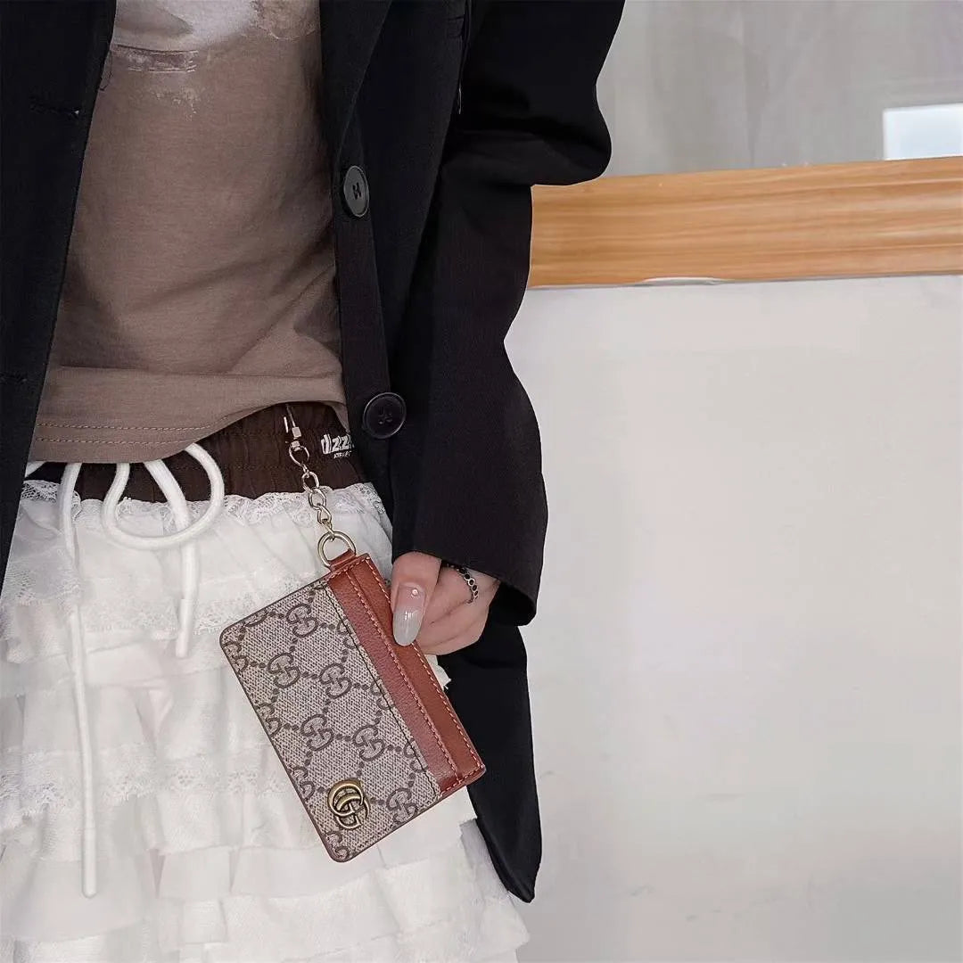 Wallet Card Holder With Chain