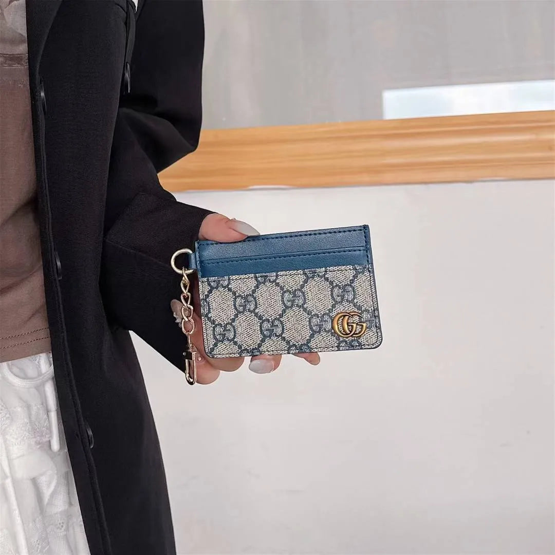 Wallet Card Holder With Chain