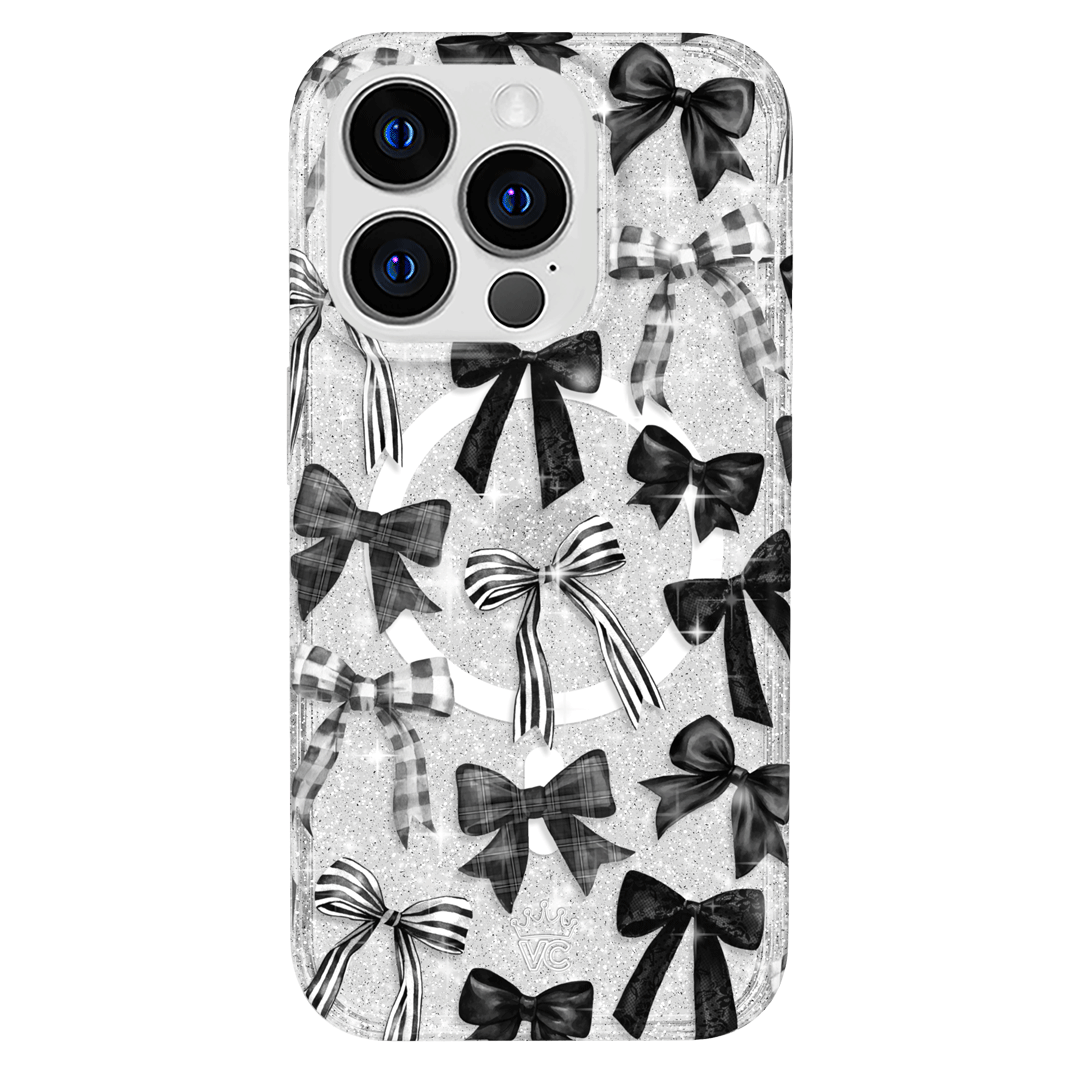 Gothic Bows iPhone Case – Trendy Protective Phone Cover