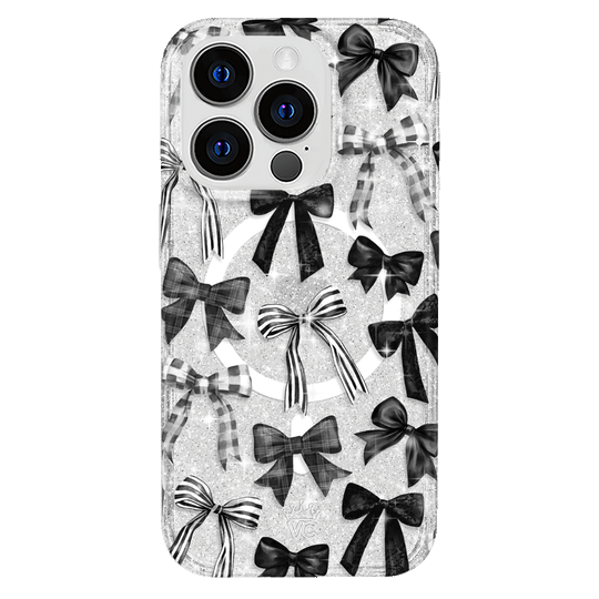 Gothic Bows iPhone Case – Trendy Protective Phone Cover
