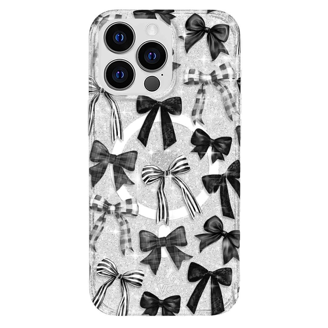 Gothic Bows iPhone Case – Trendy Protective Phone Cover