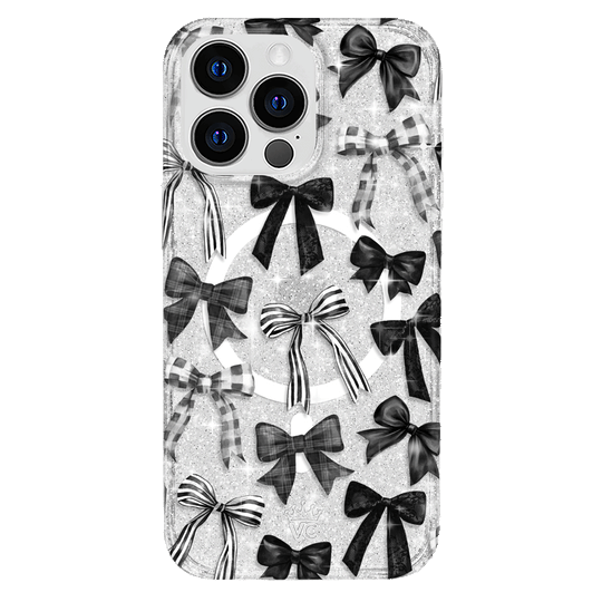 Gothic Bows iPhone Case – Trendy Protective Phone Cover