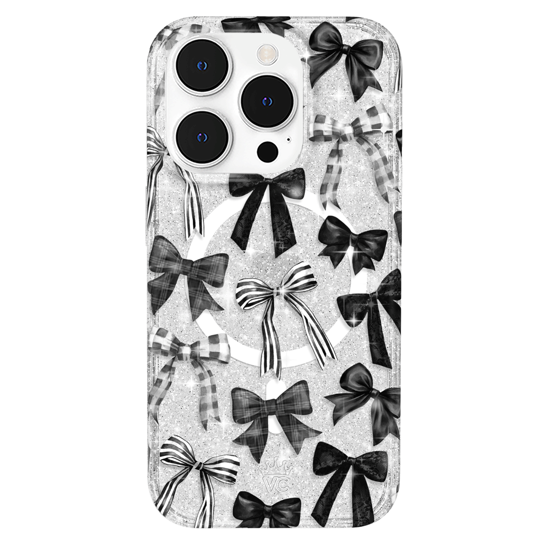 Gothic Bows iPhone Case – Trendy Protective Phone Cover
