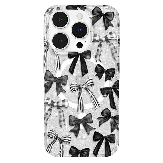 Gothic Bows iPhone Case – Trendy Protective Phone Cover