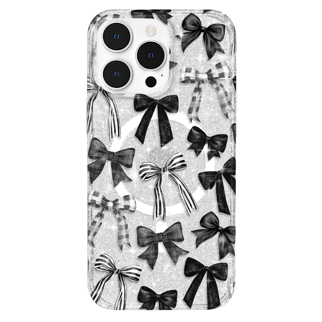 Gothic Bows iPhone Case – Trendy Protective Phone Cover