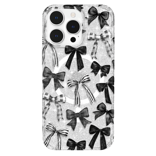 Gothic Bows iPhone Case – Trendy Protective Phone Cover