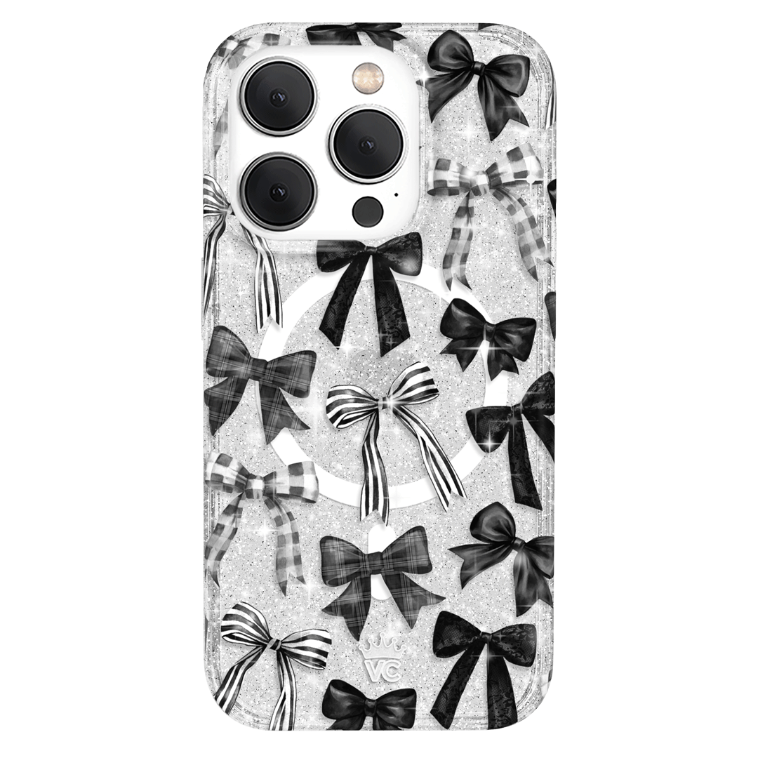 Gothic Bows iPhone Case – Trendy Protective Phone Cover