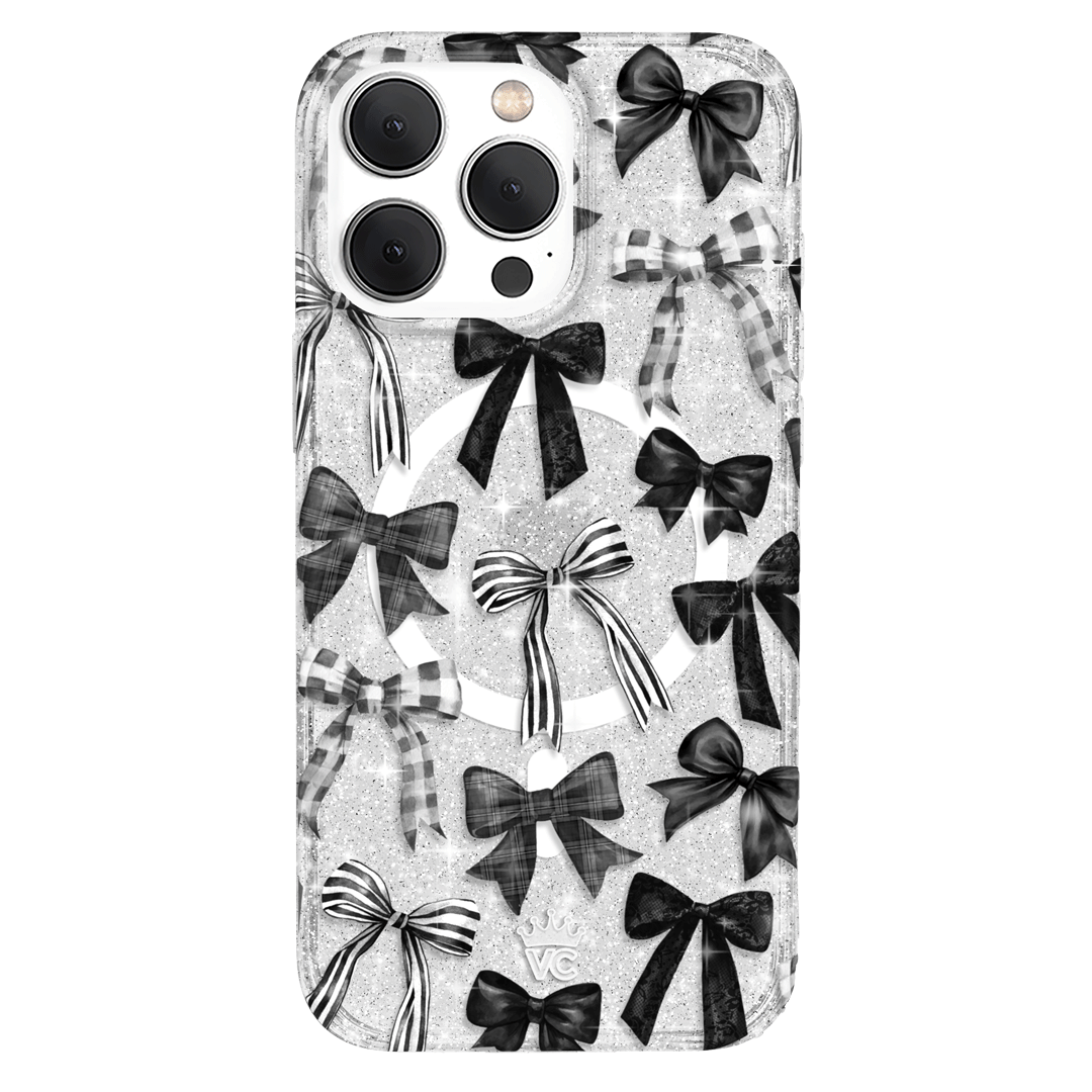 Gothic Bows iPhone Case – Trendy Protective Phone Cover