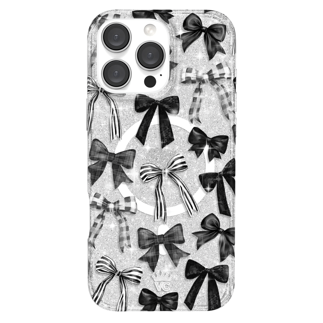 Gothic Bows iPhone Case – Trendy Protective Phone Cover