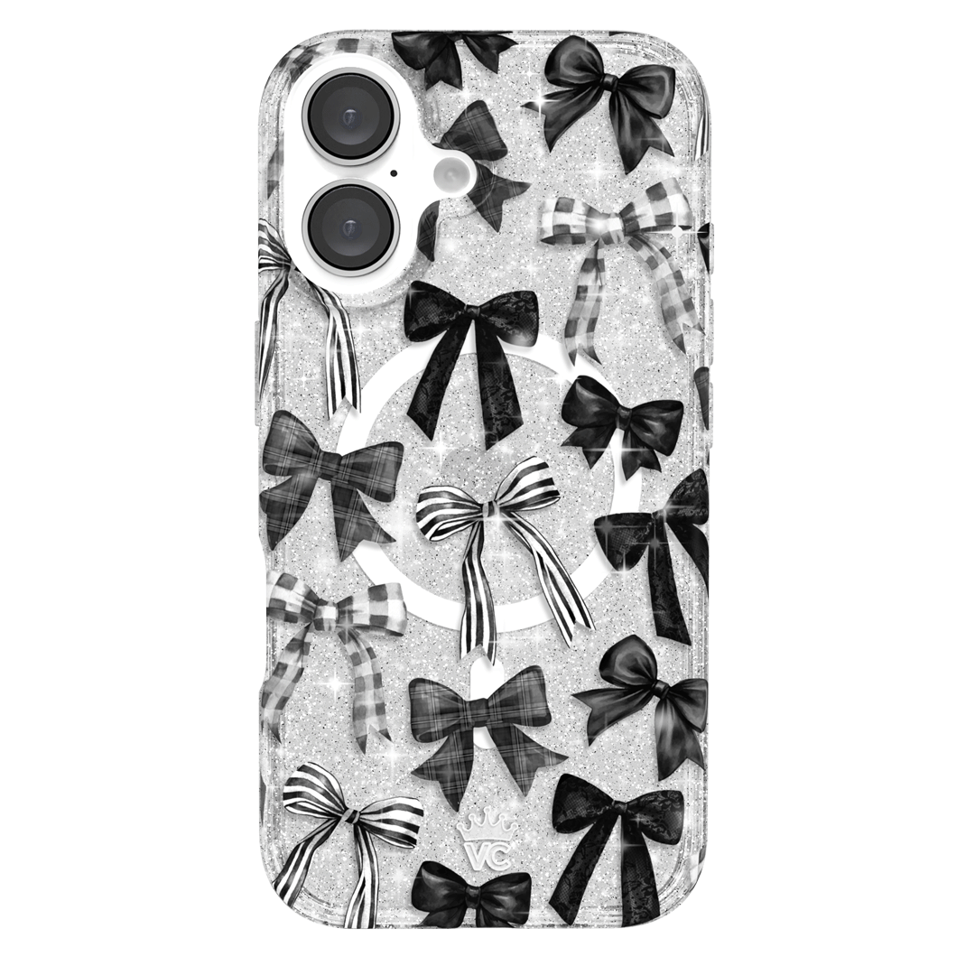 Gothic Bows iPhone Case – Trendy Protective Phone Cover