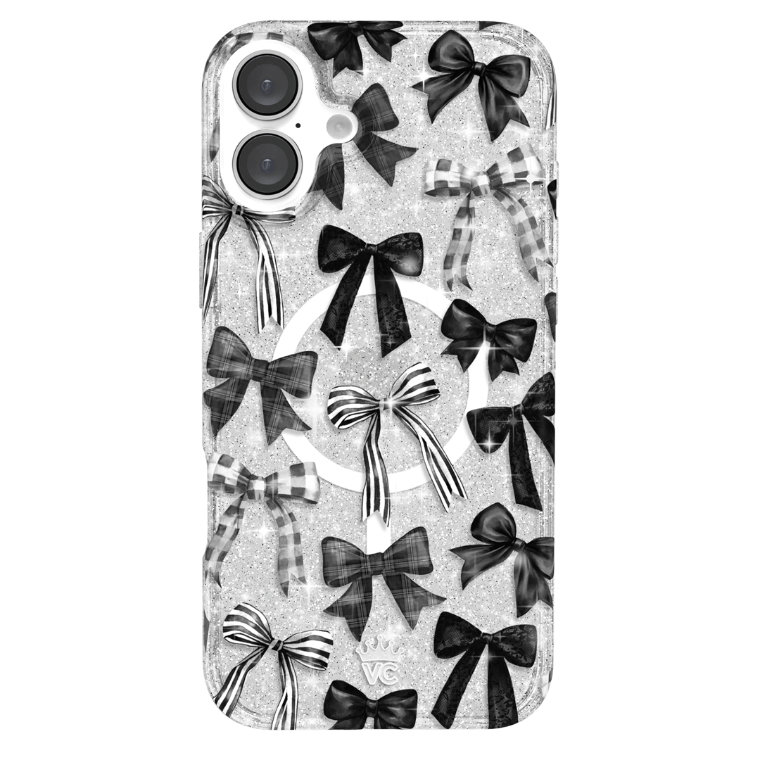 Gothic Bows iPhone Case – Trendy Protective Phone Cover