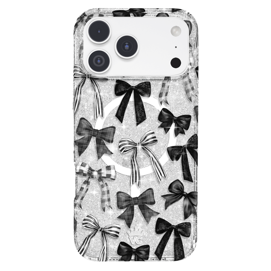 Gothic Bows iPhone Case – Trendy Protective Phone Cover