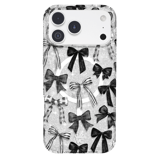 Gothic Bows iPhone Case – Trendy Protective Phone Cover