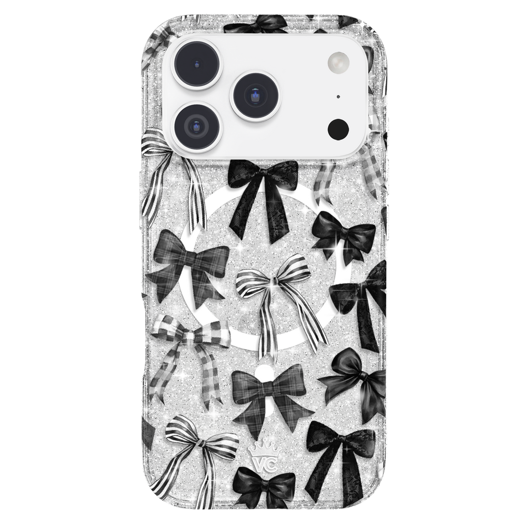 Gothic Bows iPhone Case – Trendy Protective Phone Cover