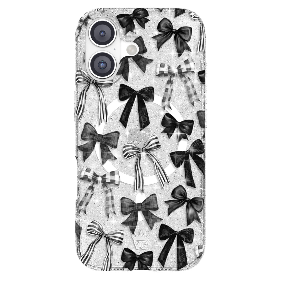 Gothic Bows iPhone Case – Trendy Protective Phone Cover